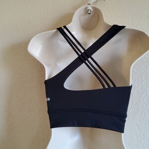 New Thrive Société Black Strappy Back Sports Bra XS